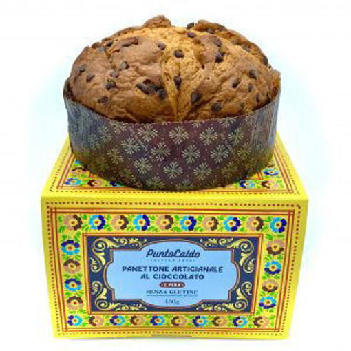 Picture of GLUTEN-FREE PANETTONE WITH CHOCOLATE. AND PEAR GR. 450