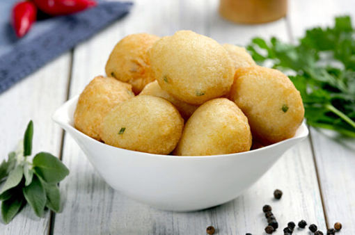 Picture of FRITTERS WITH BACCALA 'GR.15 READY-BURNED (CT 2 X 1,5 KG.)