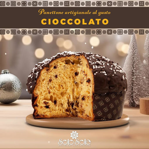 Immagine di PANETTONE ARTIG. AL CIOCCOLATO KG.1 SOLOSOLE