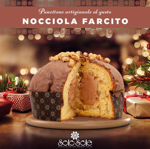 Immagine di PANETTONE ARTIGIANALE ALLA NOCCIOLA KG 1 SOLO SOLE