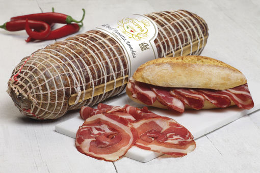 Immagine di PANCETTA ARROTOLATA DI MANZO PICCANTE