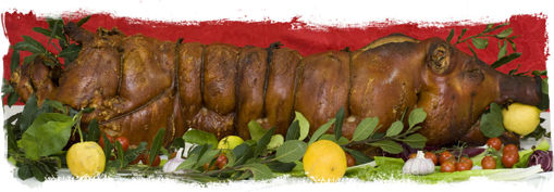 Immagine di PORCHETTA INTERA CON TESTA DI ARICCIA IGP