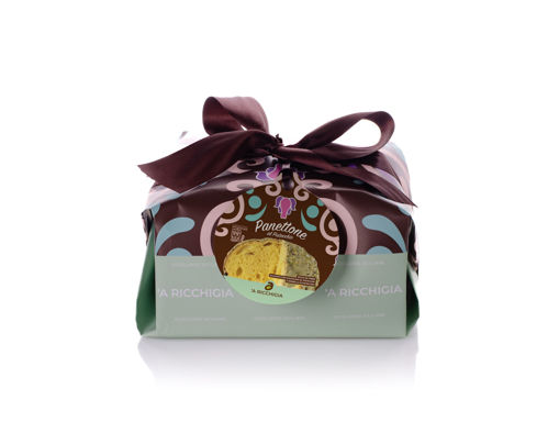 Immagine di PANETTONE VELATO AL PISTAC. GR.750 INCART. A MANO
