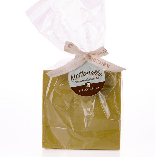 Immagine di CIOCCOLATO AL PISTACCHIO BIO MATTONELLA GR.100